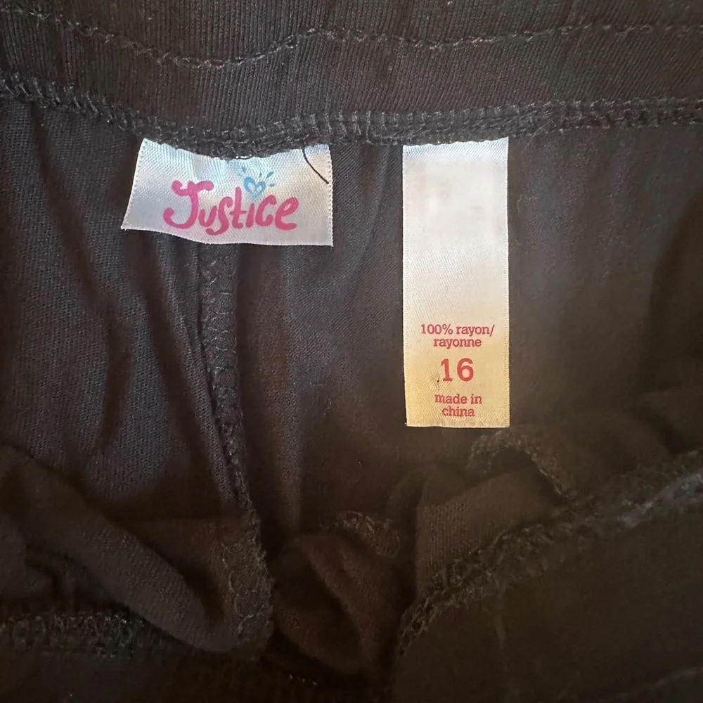 Justice Girl’s Black Lightweight Jogger Sweatpants